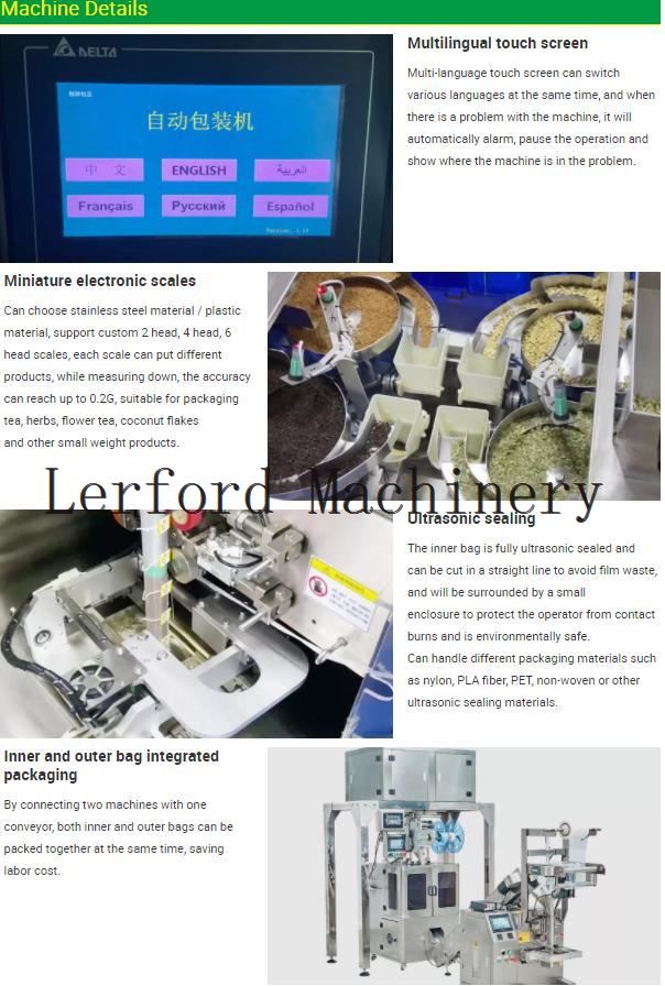pyramid tea bag packing machine